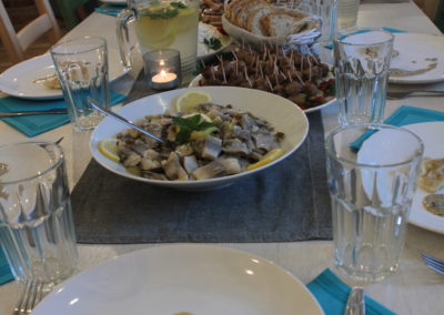 Restauracja na Kaszubach - dania na stole